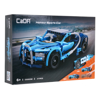 Klocki techniczne CaDA 377 el. Auto sportowe Honour z napędem Pull-back dla dzieci 6+